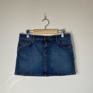 Mavi Low Rise Denim Mini Skirt Sz